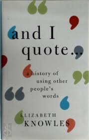 AND I QUOTE... C