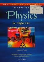 NEW CO-ORD SCIENCE PHYSICS