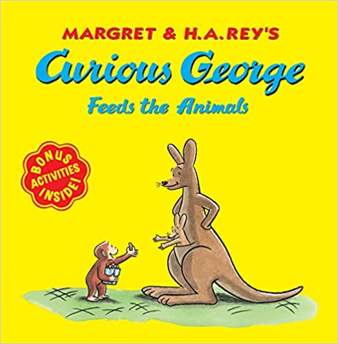 CURIOUS GEORGE FEEDS THE ANIMALS