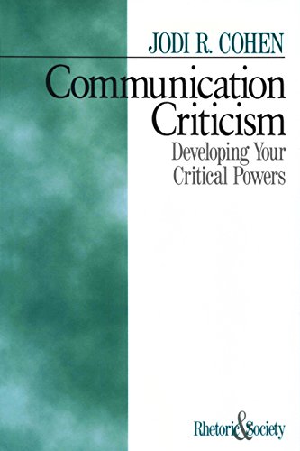 Communication Criticism  Developing Your Critical Powers