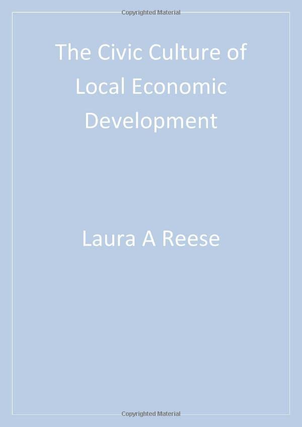 The Civic Culture of Local Economic Development