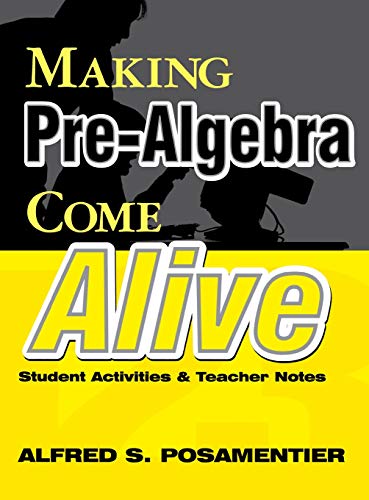 Making Pre-Algebra Come Alive  Student Activities and Teacher Notes