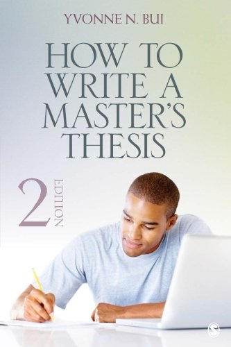 How to Write a Master's Thesis