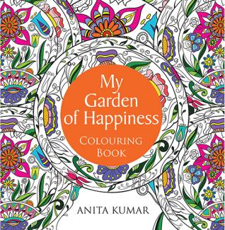COLOURING BOOK FOR ADULTS MY GARDEN OF HAPPINESS