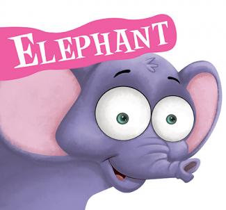 CUT OUT BOARD BOOK: ANIMALS ELEPHANT