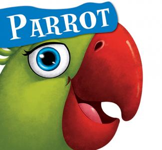 CUT OUT BOARD BOOK: ANIMALS PARROT