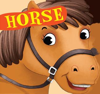 CUT OUT BOARD BOOK: ANIMALS HORSE