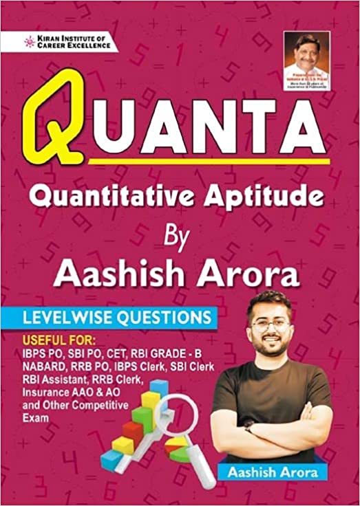 Kiran Quanta Quantitative Aptitude by Aashish Arora (English Medium) (3662)