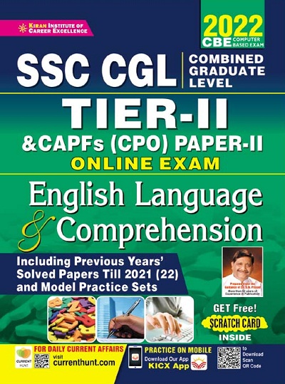 Kiran SSC CGL Tier II and CAPFs (CPO) Paper II Online Exam English Language and Comprehension (English Medium) (3686)