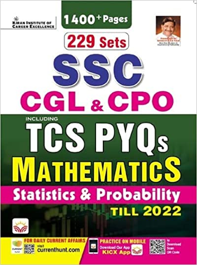 SSC CGL and CPO Including TCS PYQs Mathematics Statistics and Probability Till 2022 (English Medium) (3957)