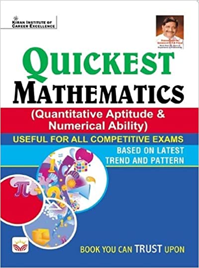 Text Book of Quickest Mathematics (Quantitative Aptitude and Numerical Ability) (English Medium) (3997)